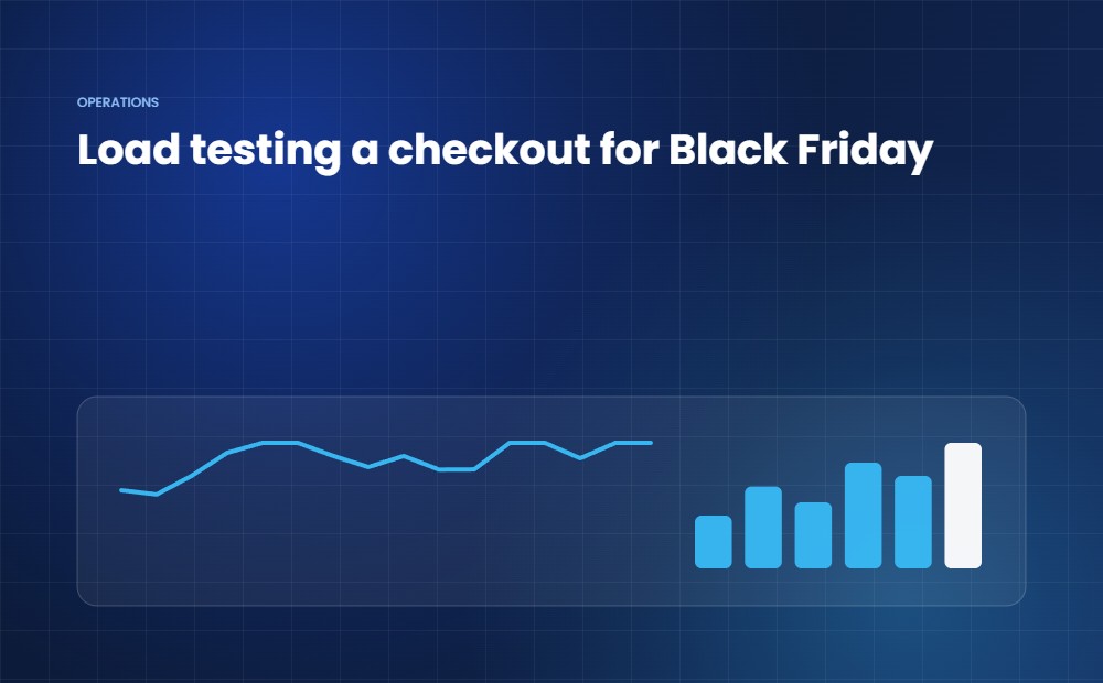 Load testing a checkout for Black Friday