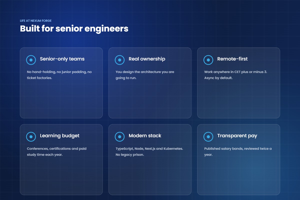 Careers at Nexum Forge