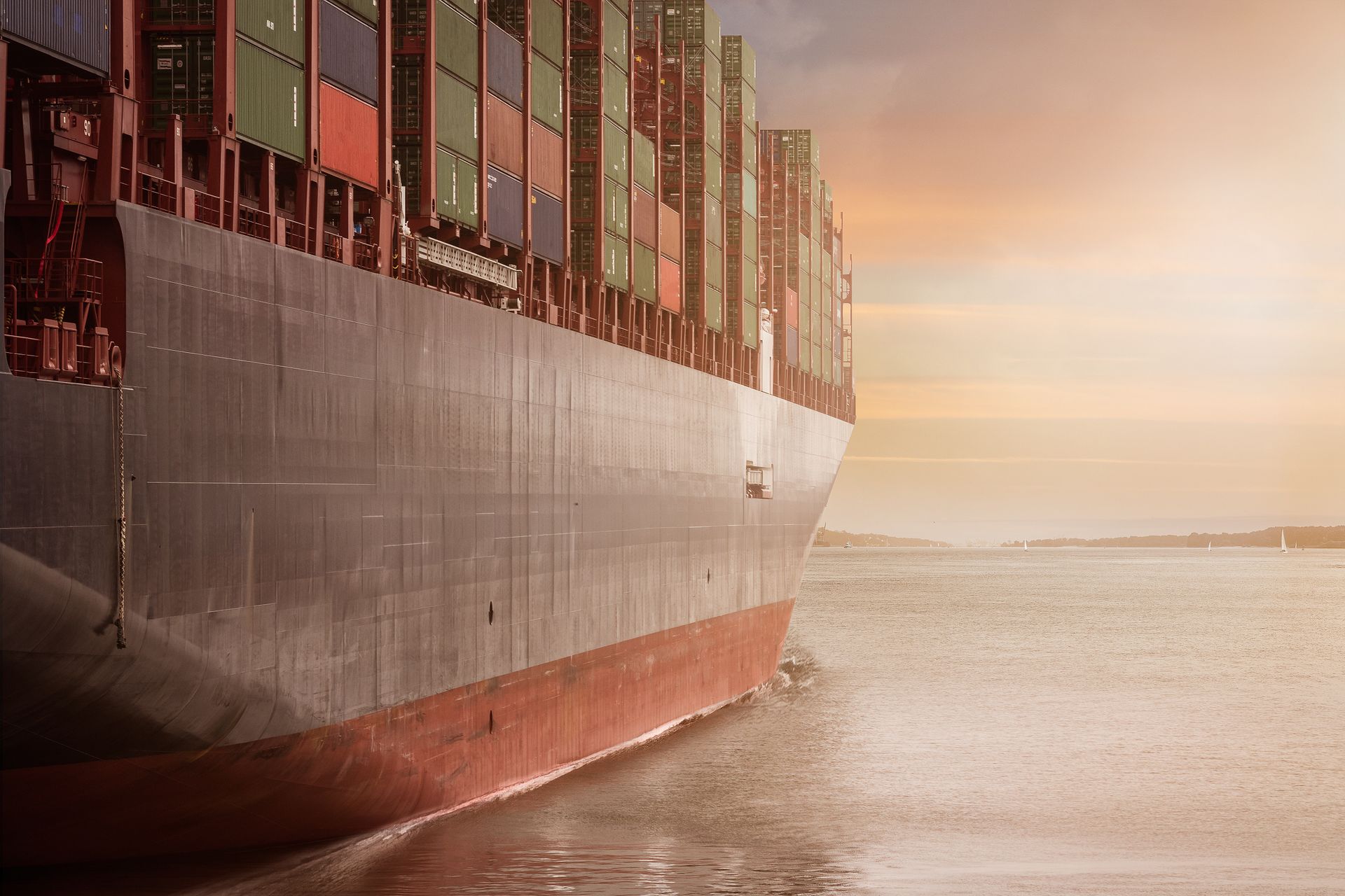 Container ship representing large scale eCommerce replatforming