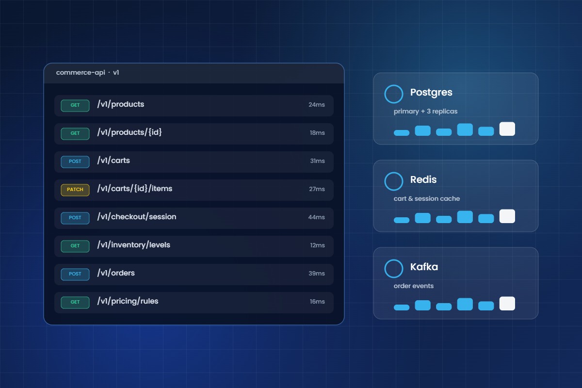 Commerce backend and API